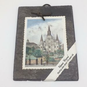 Vintage stone picture Vieux Garre 8 x 6 inch